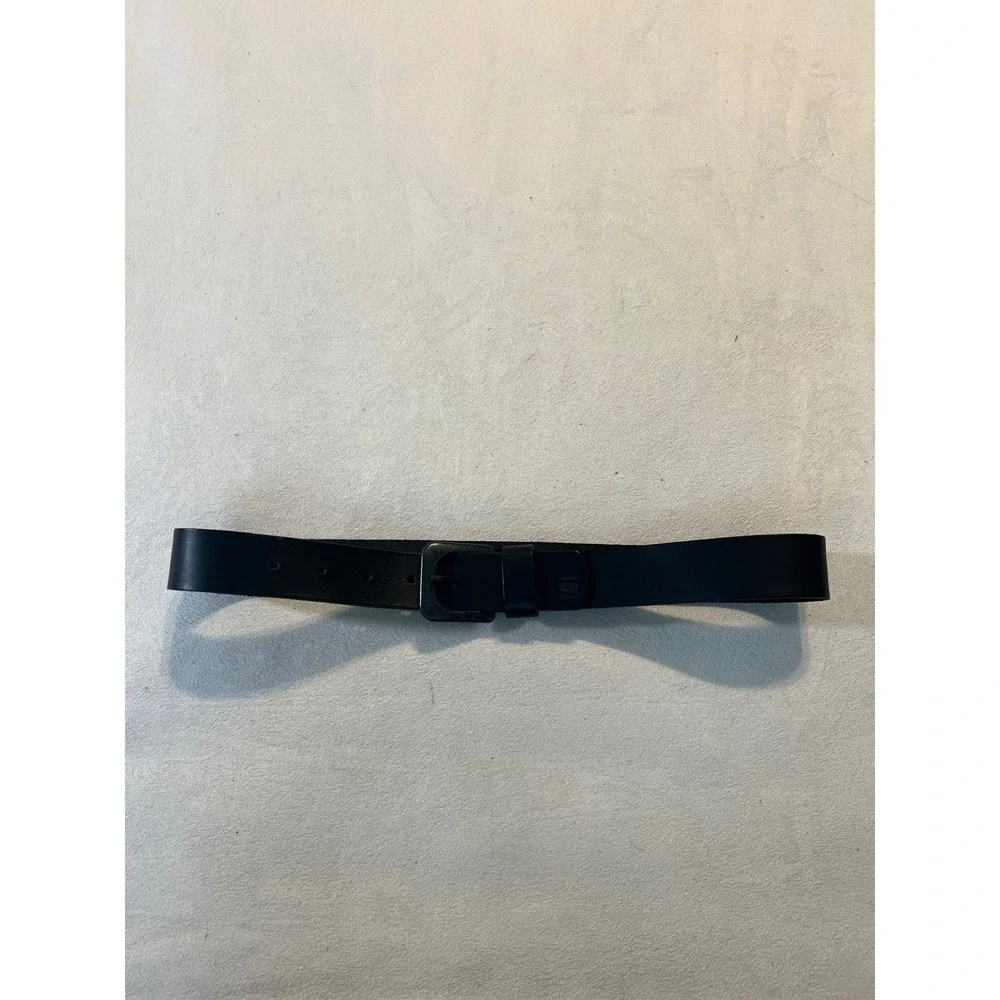 G-Star Raw Zed Belt Mens 34 Black Genuine Leather Made in Morocco